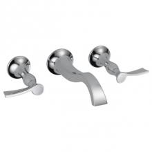 Brizo 65890LF-PCLHP - RSVP: Two-Handle Wall-Mount Lavatory Faucet - Less Handles