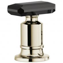 Brizo HK676-PNBC - Invari® Roman Tub Faucet Black Crystal Knob Handle Kit