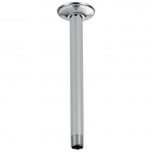 Brizo RP48986PC - Universal Showering 10'' Ceiling Mount Shower Arm And Round Flange