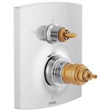 Brizo T75606-PCLHP - Kintsu® TempAssure Thermostatic Valve with Integrated 6-Function Diverter Trim - Less Handles