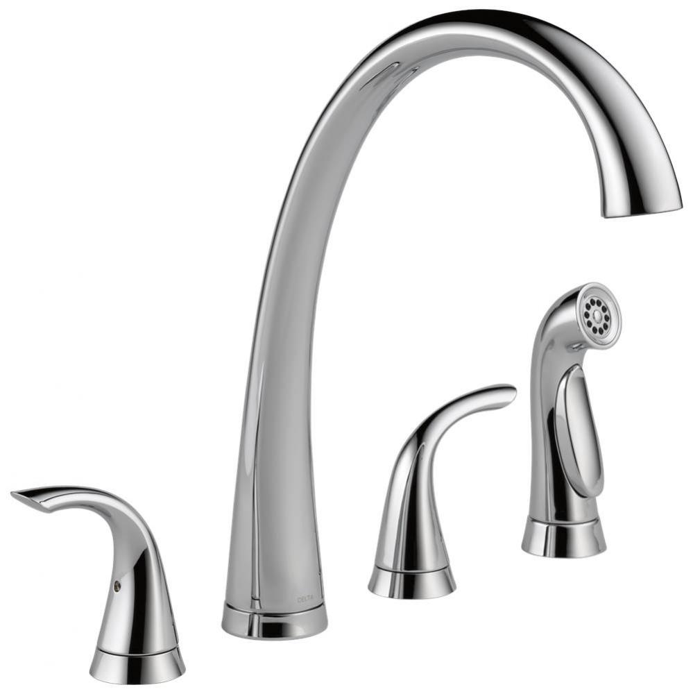 Pilar&#xae; Two Handle Widespread Kitchen Faucet with Spray