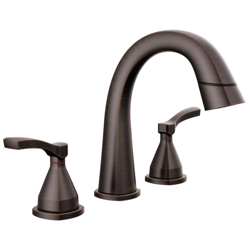 Stryke&#xae; Two Handle Widespread Pull Down Bathroom Faucet