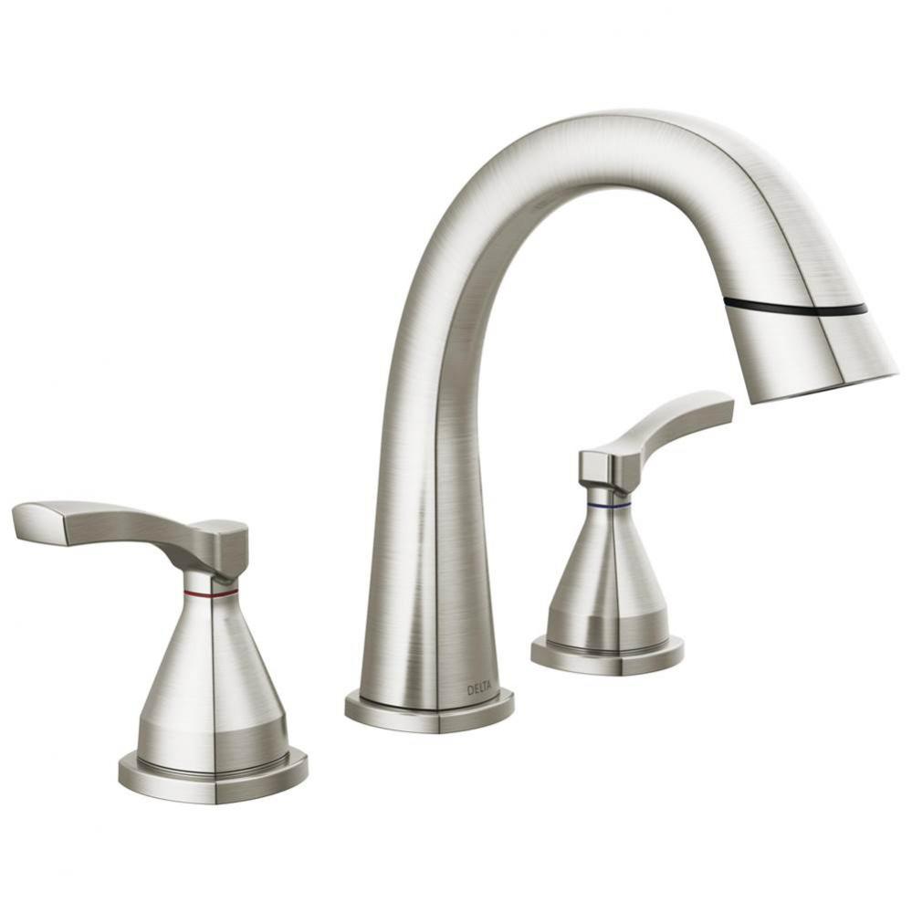 Stryke&#xae; Two Handle Widespread Pull Down Bathroom Faucet