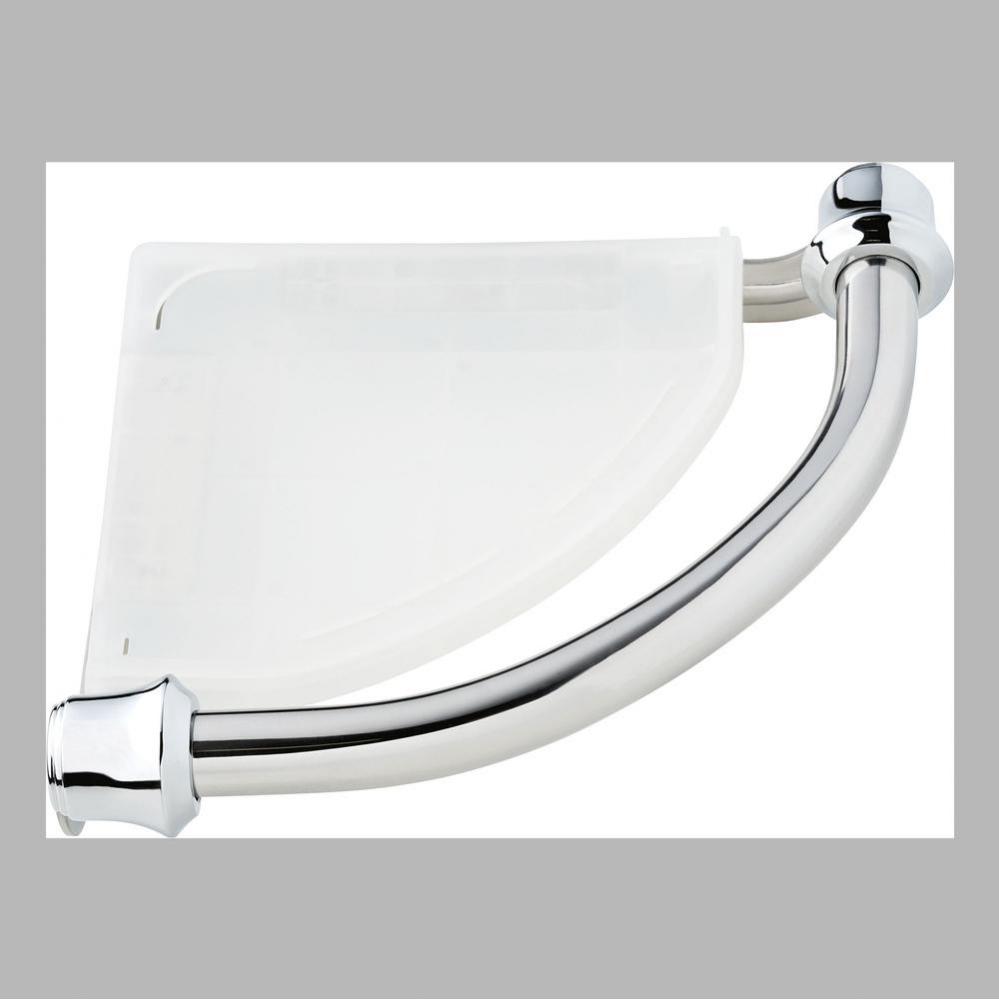 BathSafety Traditional Corner Shelf with Assist Bar