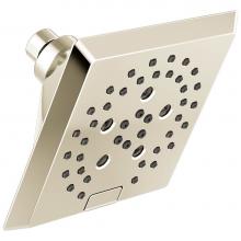 Delta Faucet 52664-PN - Universal Showering Components H2Okinetic® 5-Setting Angular Modern Raincan Shower Head