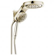 Delta Faucet 58680-PN - Universal Showering Components HydroRain® H2Okinetic® 5-Setting Two-in-One Shower Head