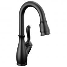 Delta Faucet 9678T-BL-DST - Leland® Single Handle Pull-Down Bar / Prep Faucet With Touch2O® Technology