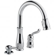 Delta Faucet 978-SD-DST - Leland® Single Handle Pull-Down Kitchen Faucet with Soap Dispenser