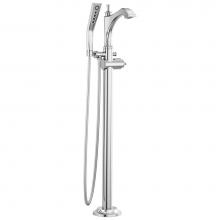 Delta Faucet T4756-LHP-FL - Dorval™ Single Handle Floor Mount Tub Filler Trim - Less Handle