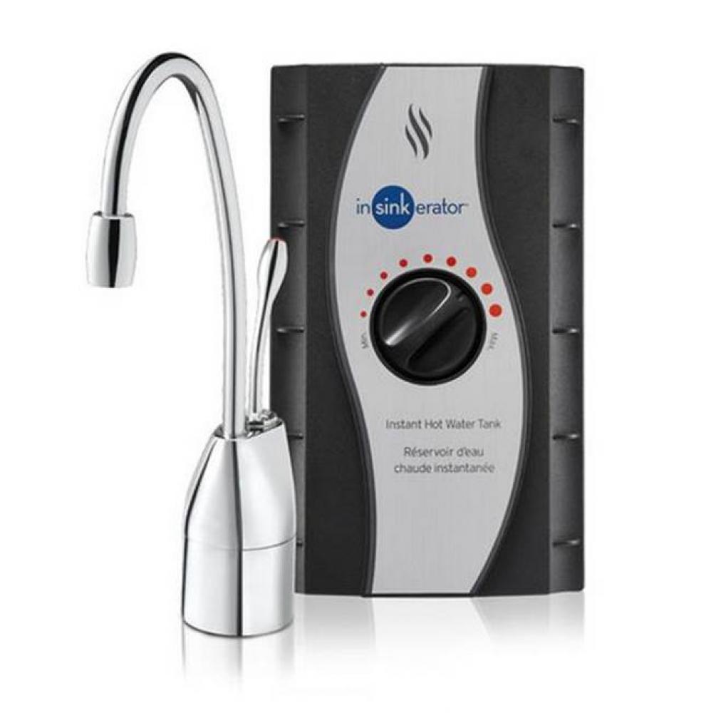 Hot water dispenser with built-in design, gooseneck swivel spout, automatic closing lever, capacit