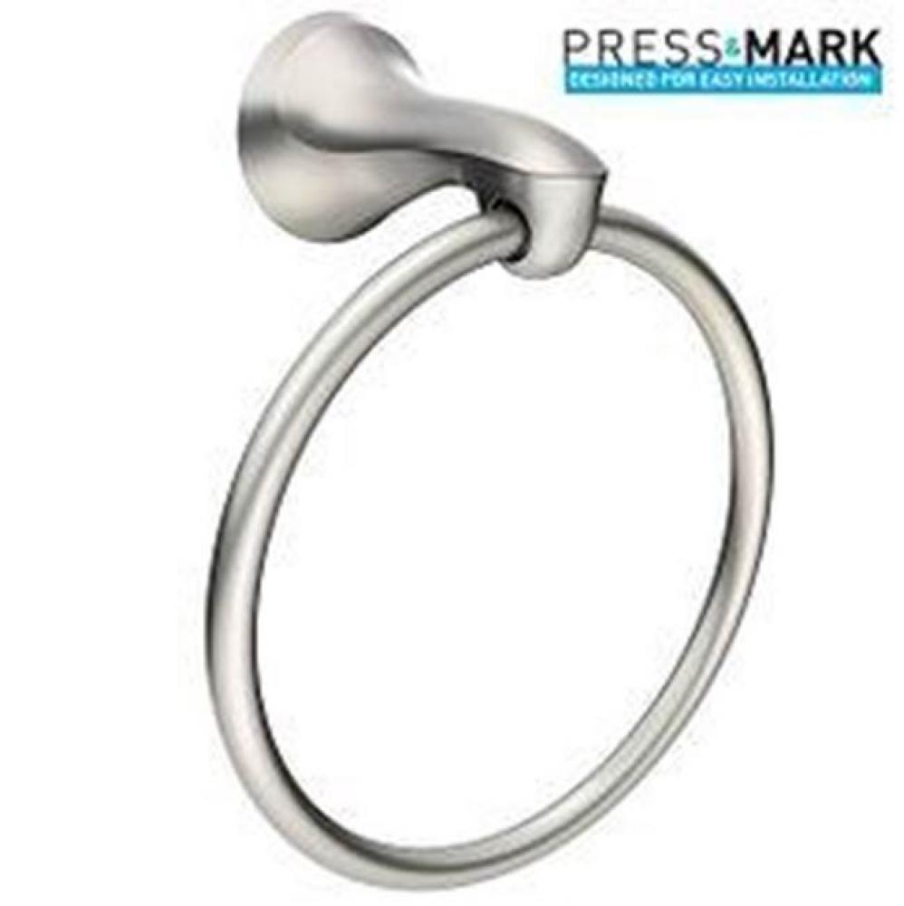 Brushed Nickel Towel Ring