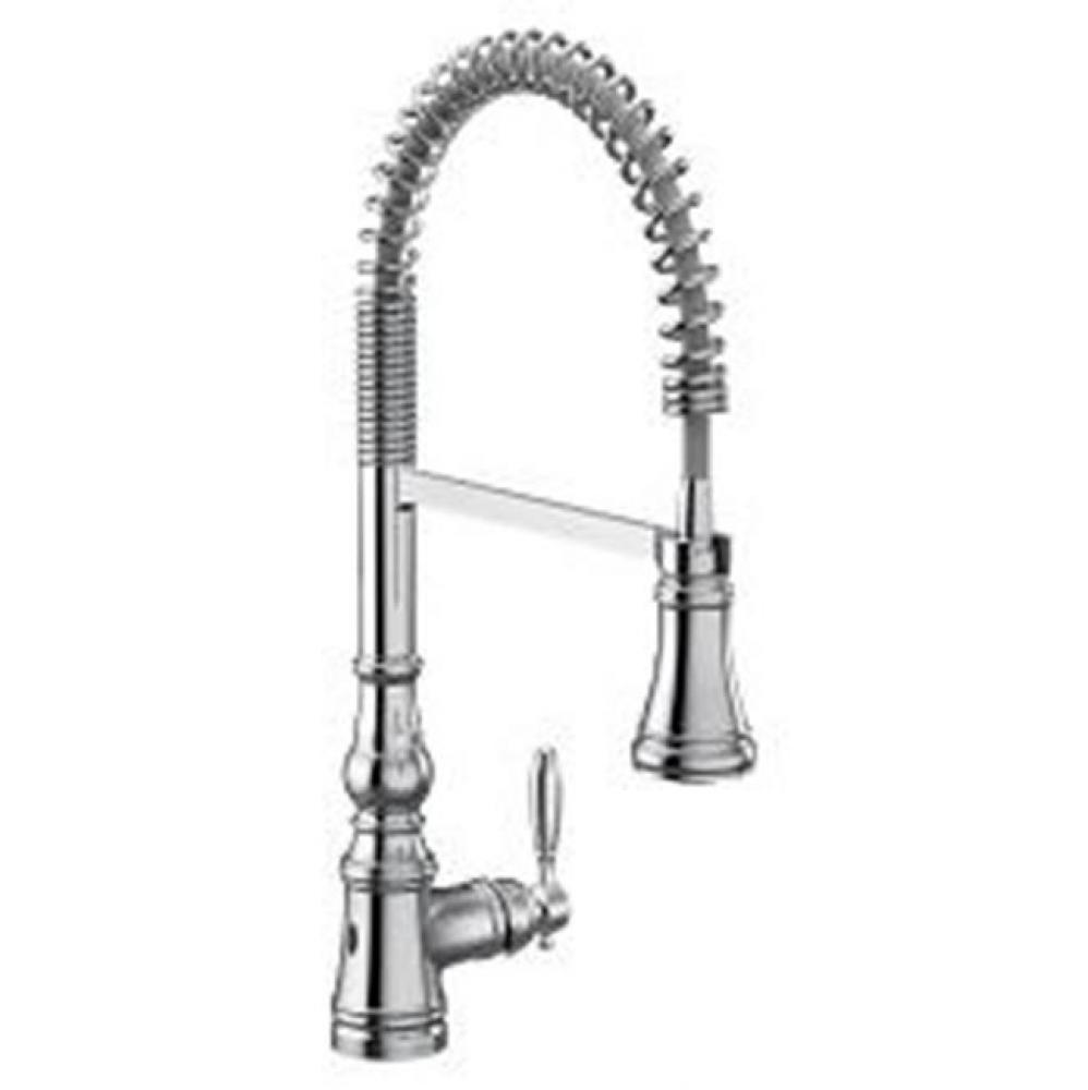 Chrome One-Handle Kitchen Faucet