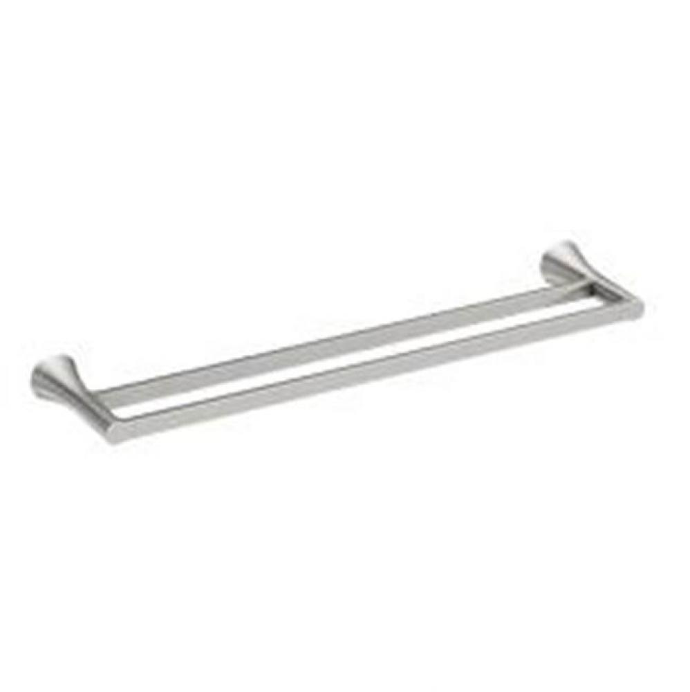 Brushed Nickel Double Towel Bar