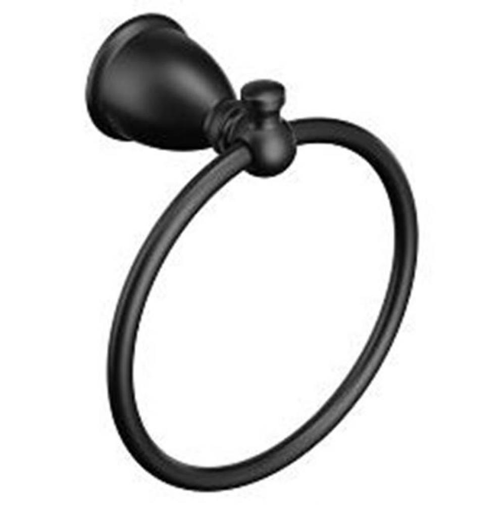 Matte Black Towel Ring