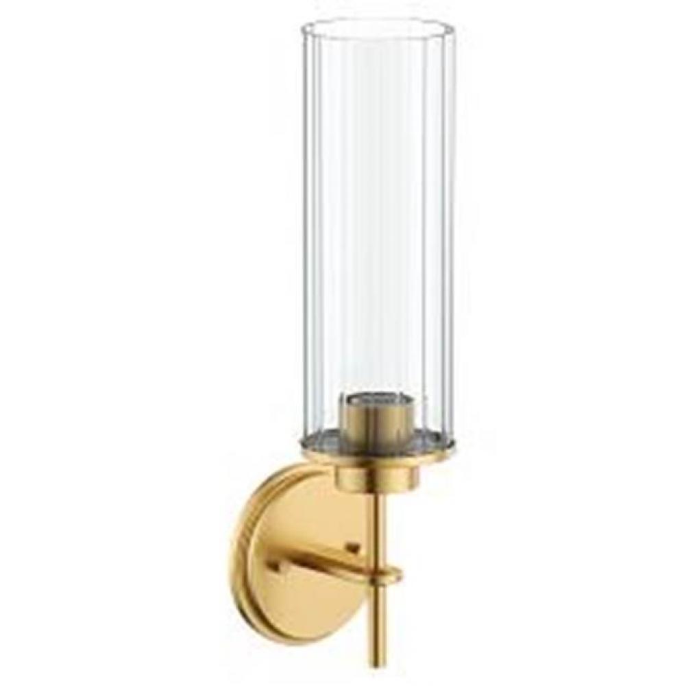 Brushed Gold One Globe Bath Light