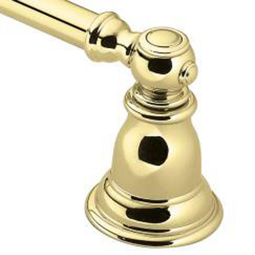 Polished brass 24&apos;&apos; towel bar