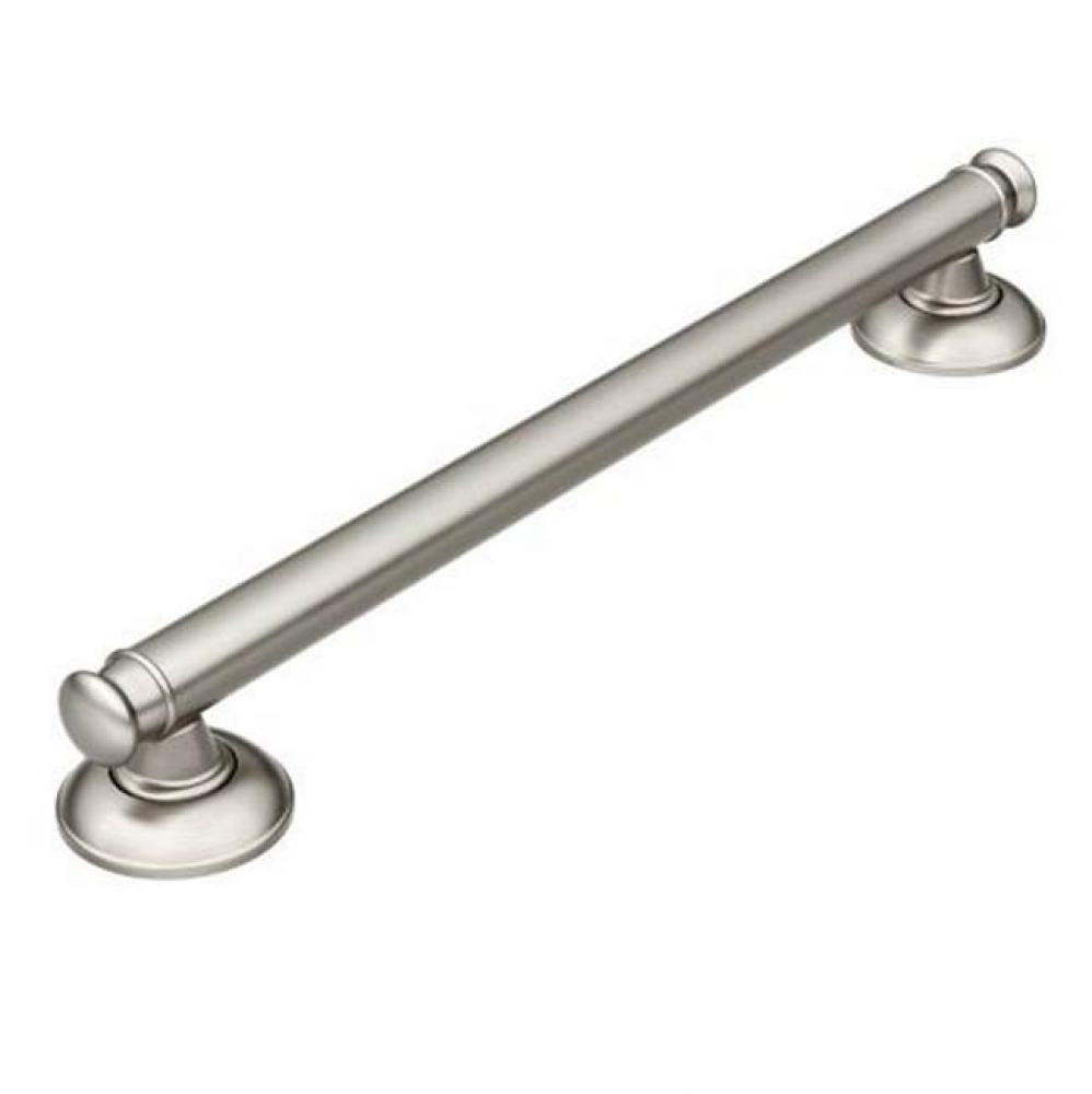 Brushed Nickel 16&apos;&apos; Angled Grab Bar