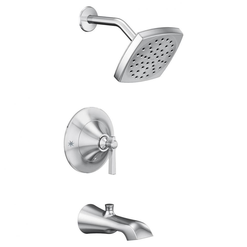 Flara Posi-Temp Eco-Performance 1-Handle Tub and Shower Faucet Trim Kit in Chrome (Valve Sold Sepa