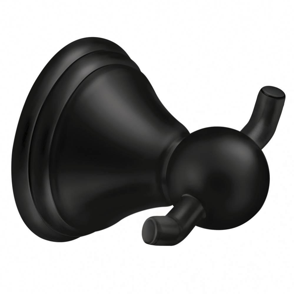 Matte Black Double Robe Hook