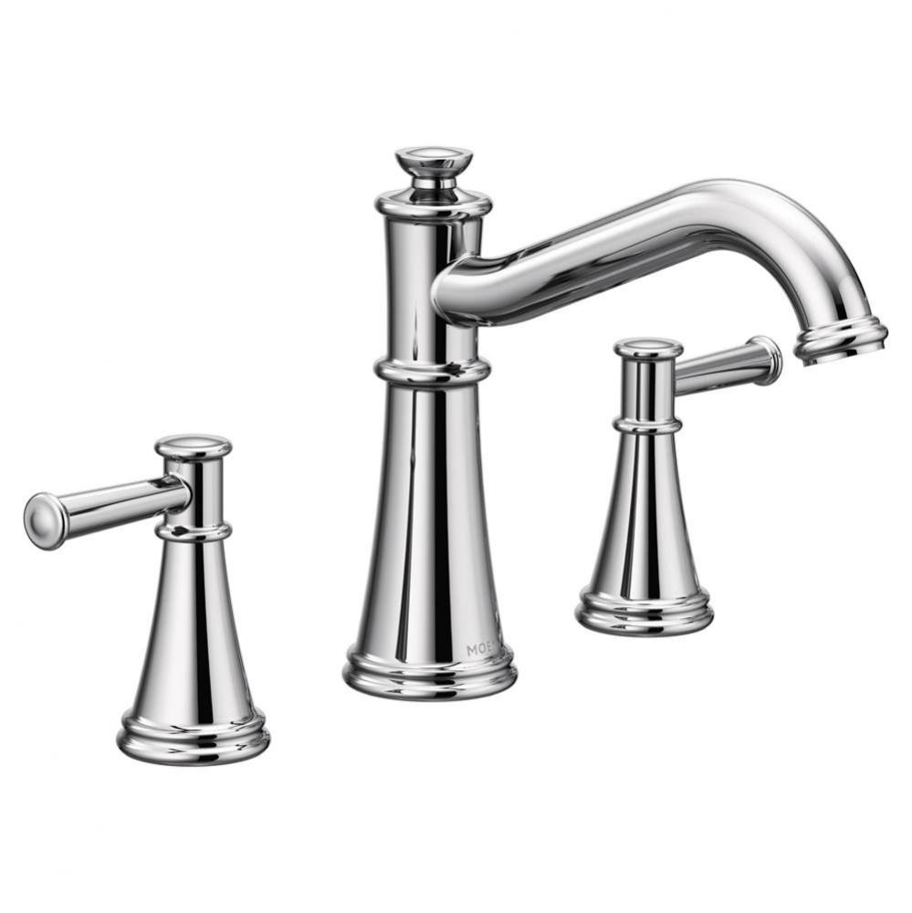 Belfield 2-Handle Deck-Mount Roman Tub Faucet in Chrome (Valve Sold Separately)