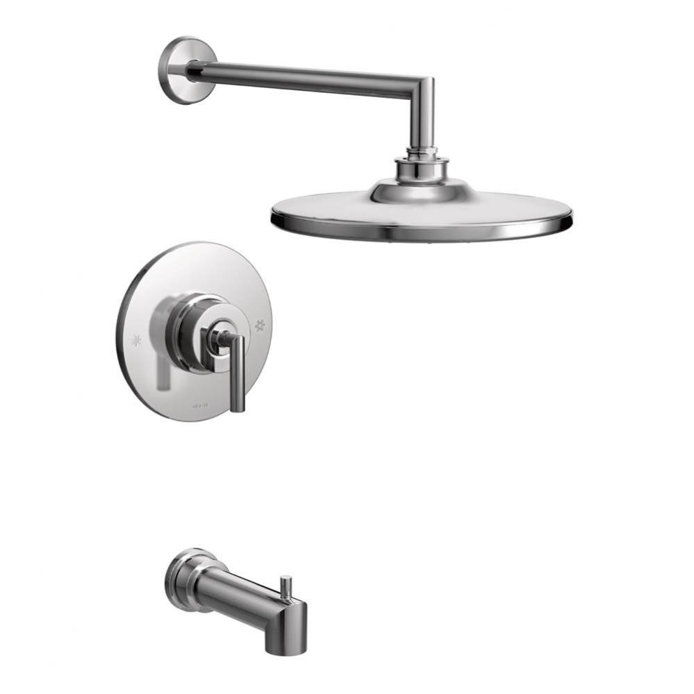 Arris Posi-Temp Single-Handle 1-Spray Eco-Performance Tub and Shower Faucet Trim Kit in Chrome (Va