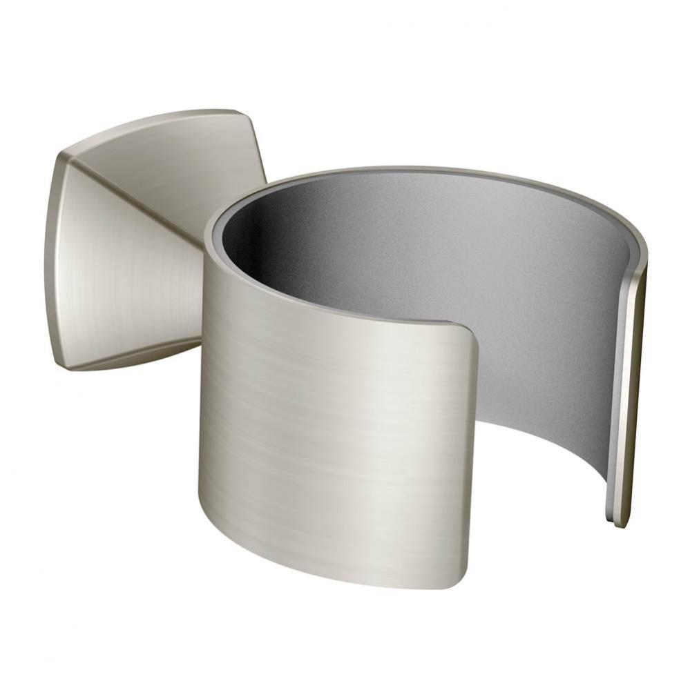 Voss Bathroom Hair Dryer Holder, Brushed Nickel