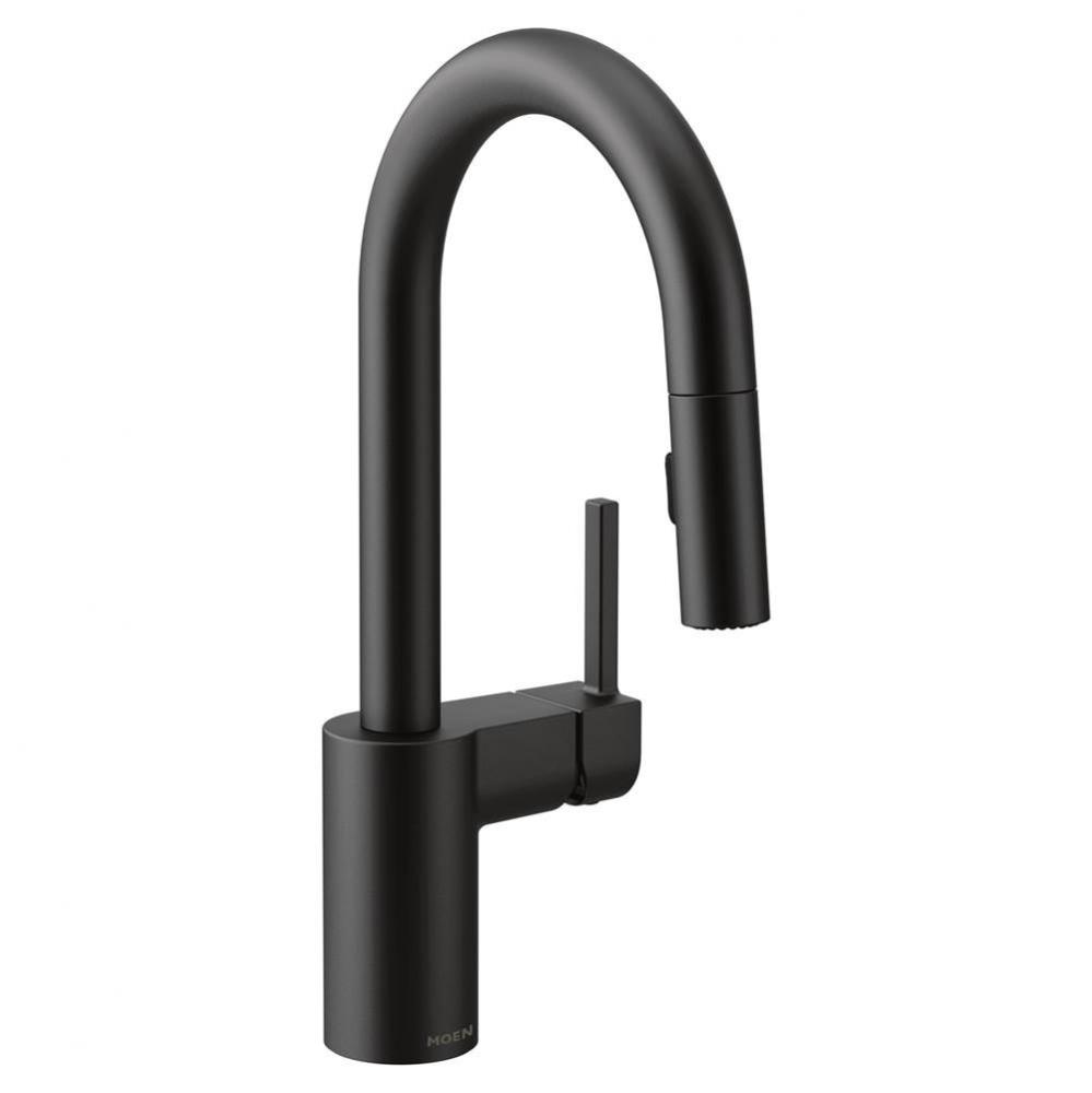 Align One-Handle Pulldown Bar Faucet with Power Clean featuring Reflex, Matte Black