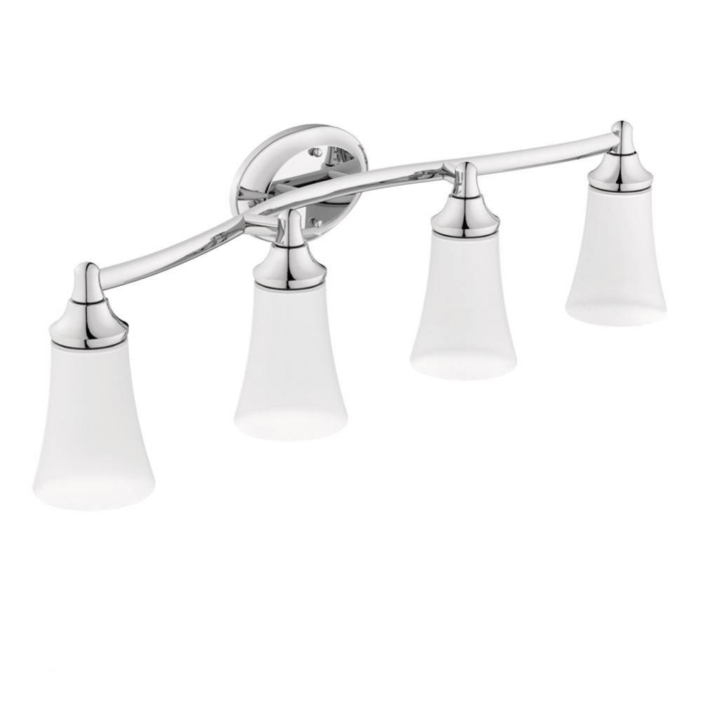 Chrome Four Globe Bath Light