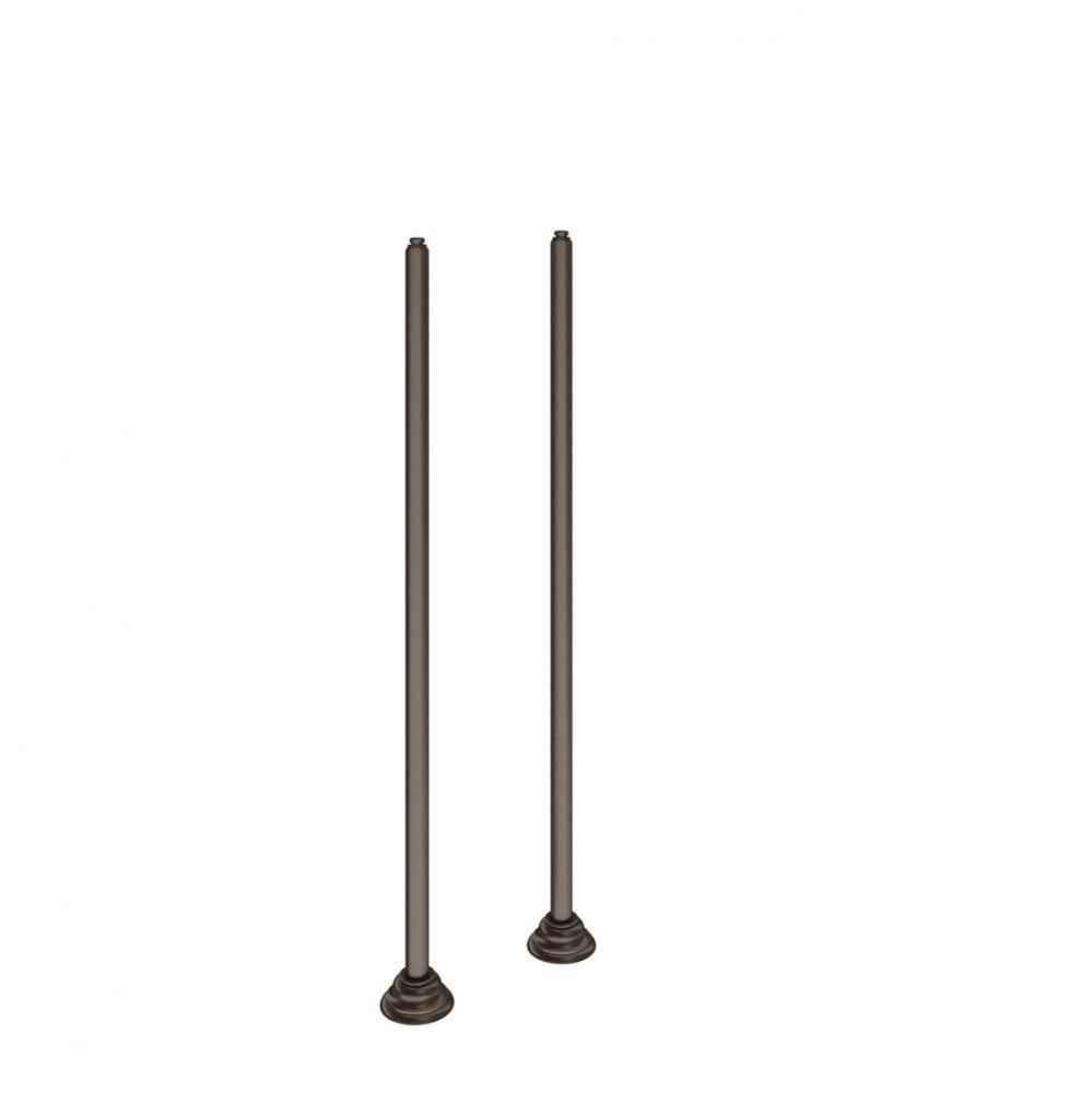 Weymouth Two Handle Freestanding Tub Filler Risers, Oil Rubbed Bronze