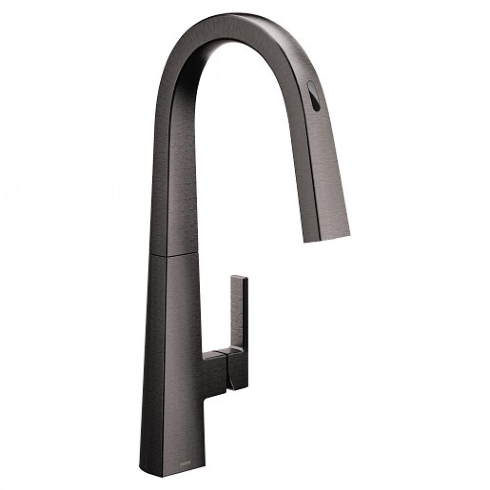 Nio Motion Control Smart Kitchen Faucet In Matte Black - One Handle High Arc Pulldown