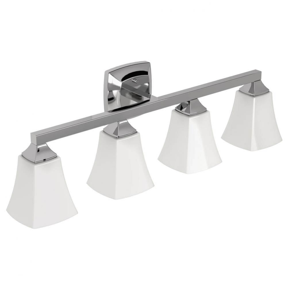 Chrome Four Globe Bath Light