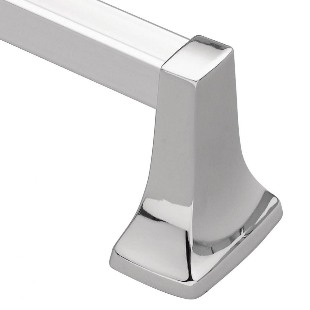 Contemporary Towel Bar, Chrome, 24-Inch