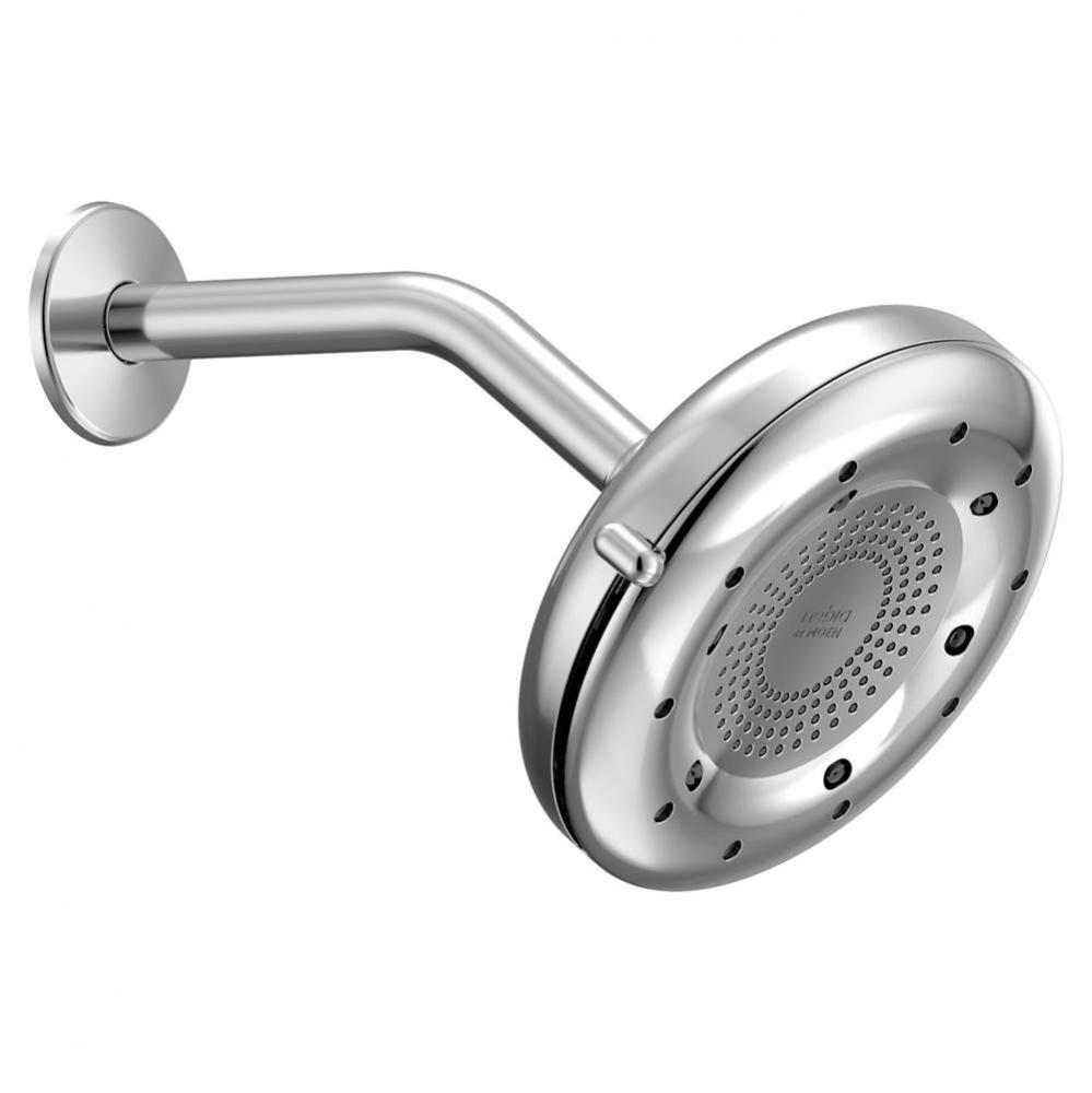 Nebia Chrome Four-Function 6-1/2&apos;&apos; Diameter Spray Head Rainshower