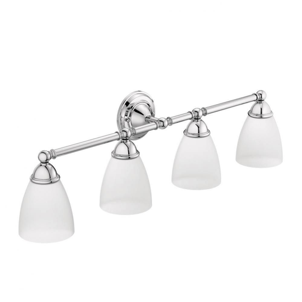 Chrome Four Globe Bath Light