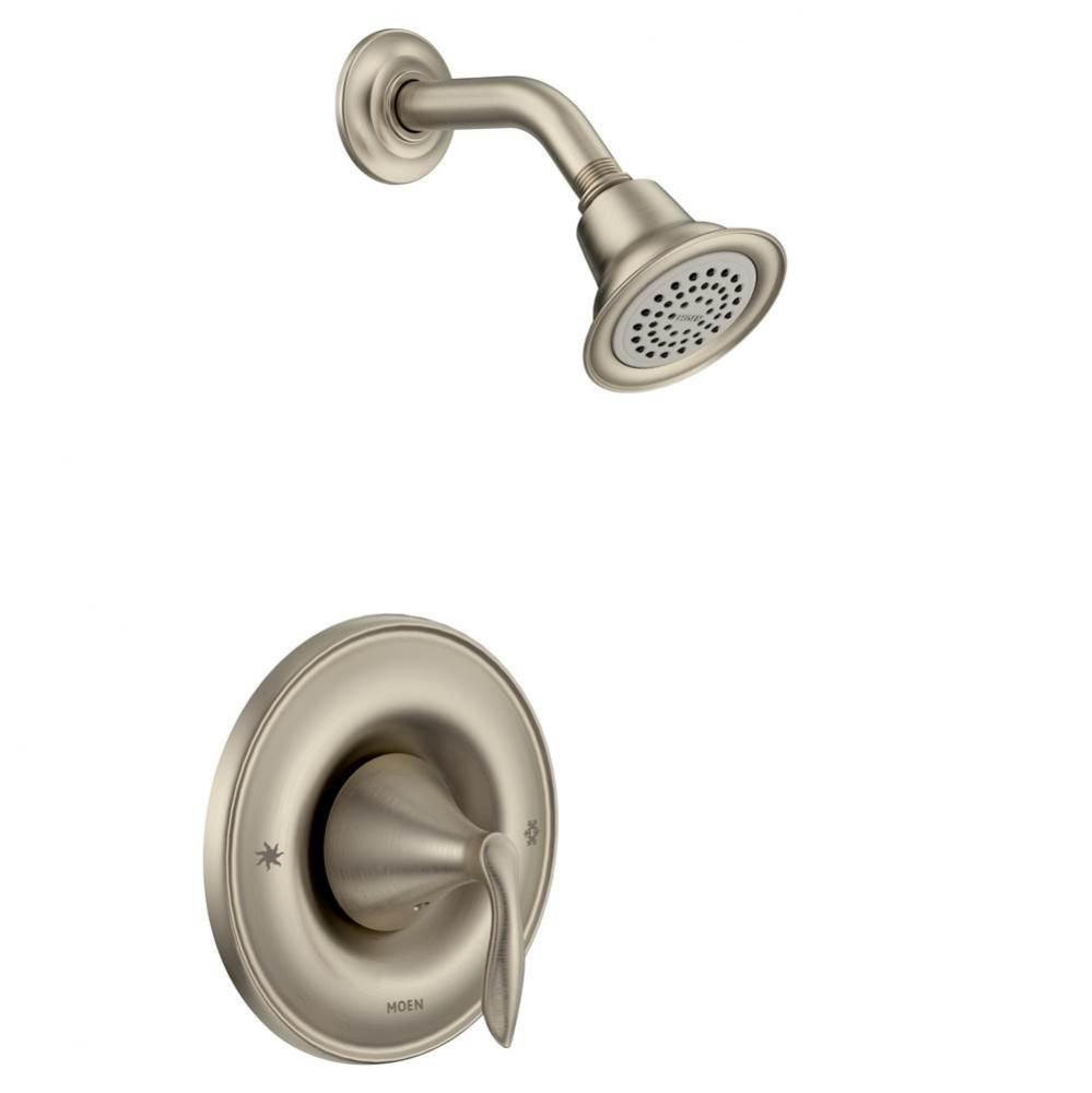 Eva Single-Handle Posi-Temp Trim Kit with Eco-Performance Showerhead in Brushed Nickel (Valve Sold