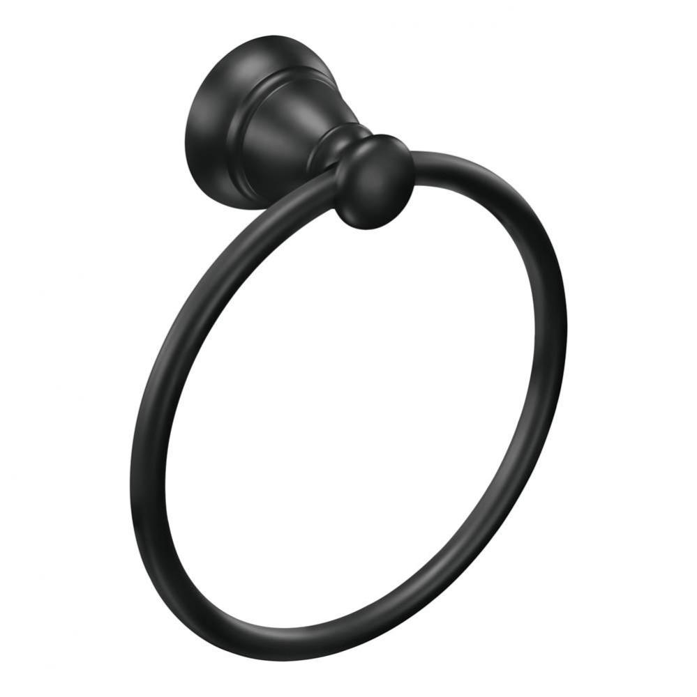 Matte Black Towel Ring