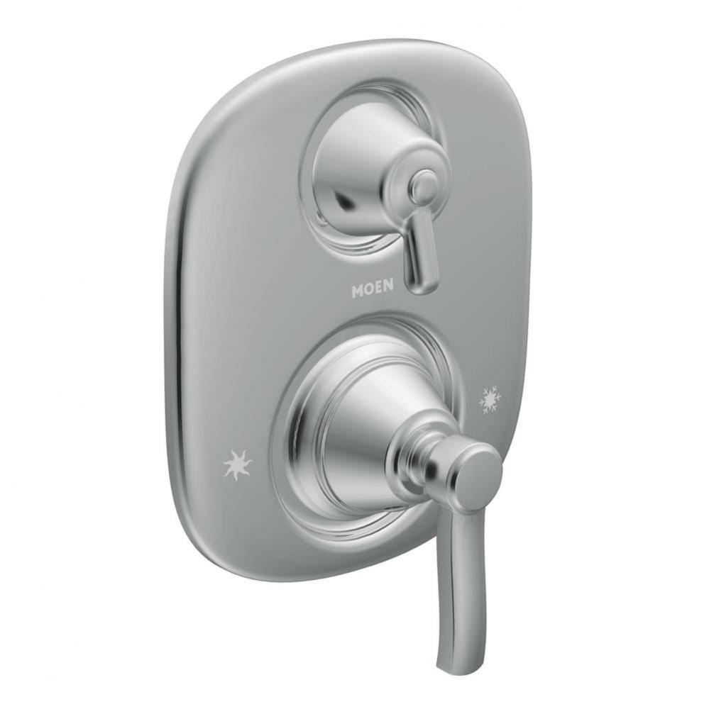 Rothbury Moentrol Shower Valve with 3-Function Integrated Diverter Valve Trim, Valve Required, Chr