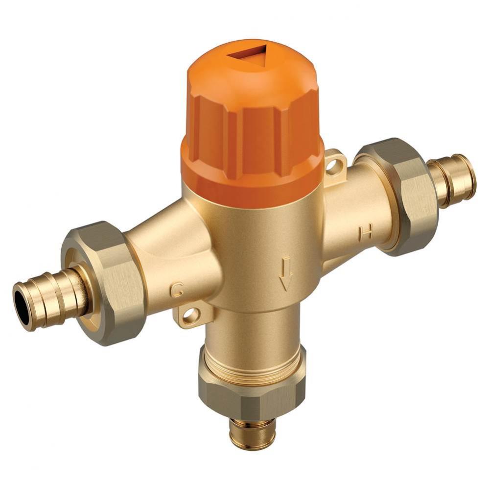 1/2&apos;&apos; cold expansion PEX connection includes thermostatic