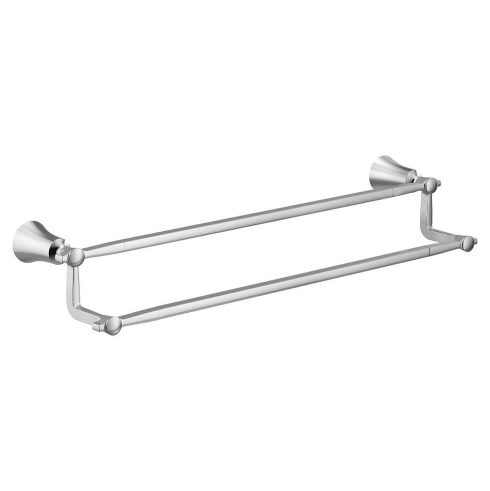 Chrome 24&apos;&apos; Double Towel Bar