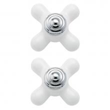 Moen 97587 - Porcelain/chrome replacement handle knob insert