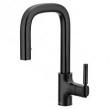 Moen S64001BL - Matte Black One-Handle Pulldown Bar Faucet