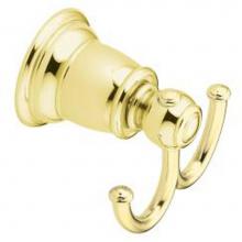 Moen YB5403PB - Polished brass double robe hook