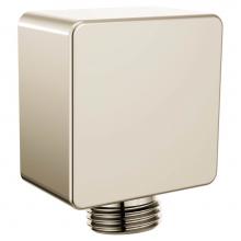 Moen A721NL - Square Drop Ell Handheld Shower Wall Connector, Polished Nickel