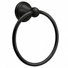 Moen DN8486BL - Matte Black Towel Ring