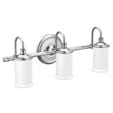 Moen YB6463CH - Chrome Three Globe Bath Light