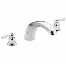 Moen T990 - Chateau 2-Handle Low Arc Roman Tub Faucet Trim in Chrome (Valve Sold Separately)