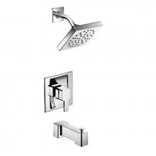 Moen TS2713 - 90 Degree Posi-Temp Single-Handle Tub and Shower Trim Kit in Chrome (Valve Sold Separately)