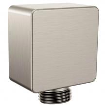 Moen A721SRN - Square Drop Ell Handheld Shower Wall Connector, Spot Resist Brushed Nickel