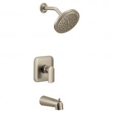 Moen UT3813EPBN - Rizon M-CORE 3-Series 1-Handle Eco-Performance Tub and Shower Trim Kit in Brushed Nickel (Valve So