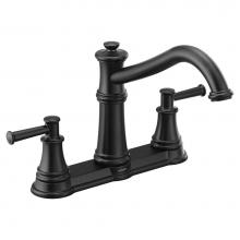 Moen 7250BL - Belfield High-Arc 2-Handle Standard Kitchen Faucet in Matte Black